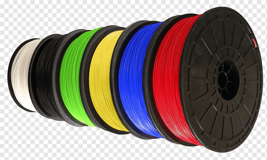 Bobinas coloridas de filamento para impressão 3D